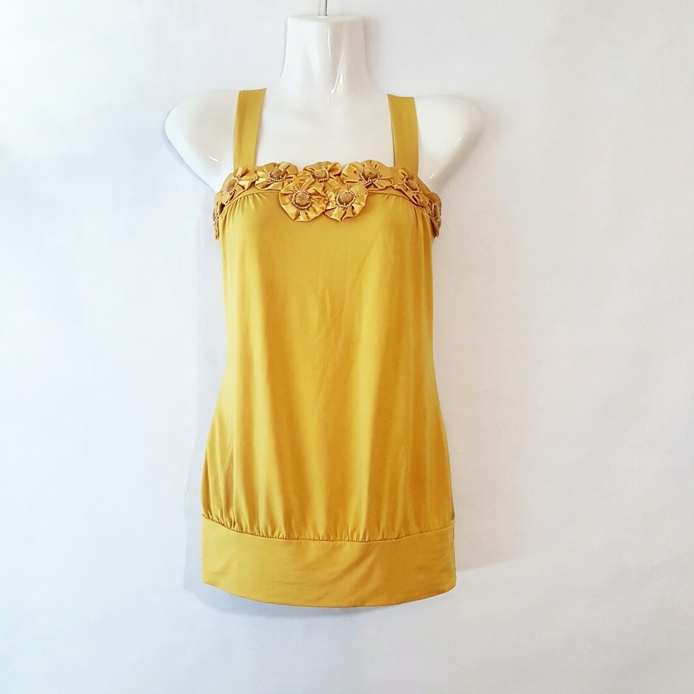 Gold/Mustard Dress Top
